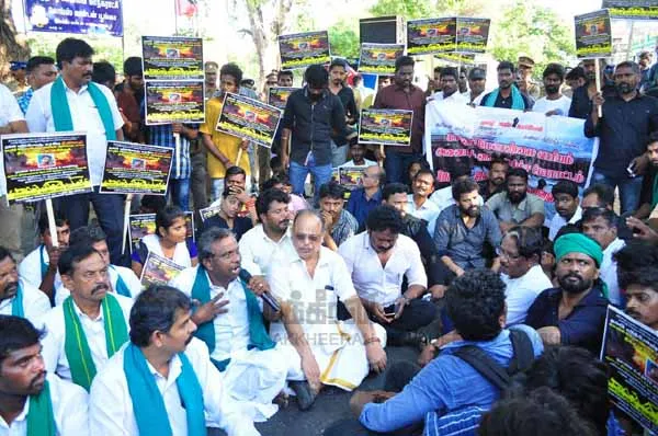 protest against ipl competition 